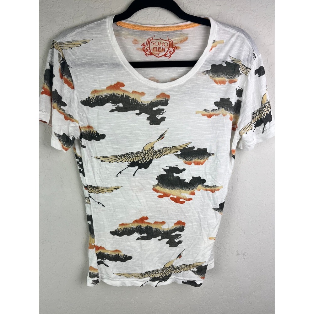 Soho Men Shirt Size 2 All-Over-Print T-Shirt -‎ Japanese Artwork Unisex Men's